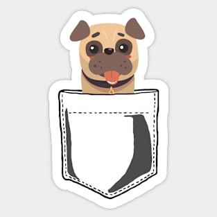 Pocket Pug Sticker